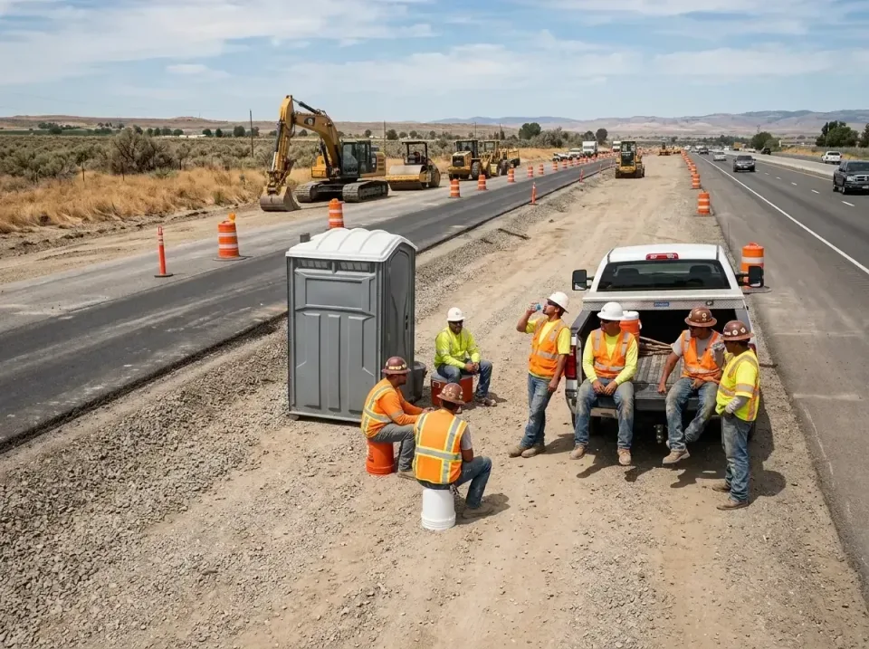 highway-road-construction-crew-007 — frequently asked questions, Porta Potty and Restroom Rentals in Waterford, CA